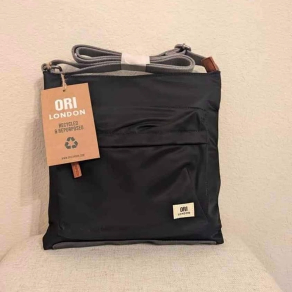 Orion London Black and Gray Messenger Bags